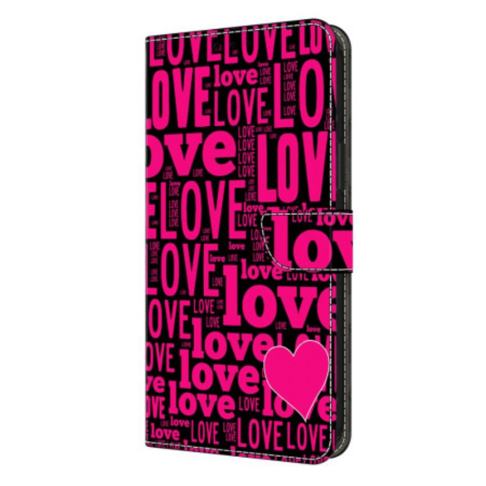 Leren Hoesje Voor Samsung Galaxy S26 Plus Liefde