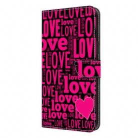 Leren Hoesje Voor Samsung Galaxy S26 Plus Liefde