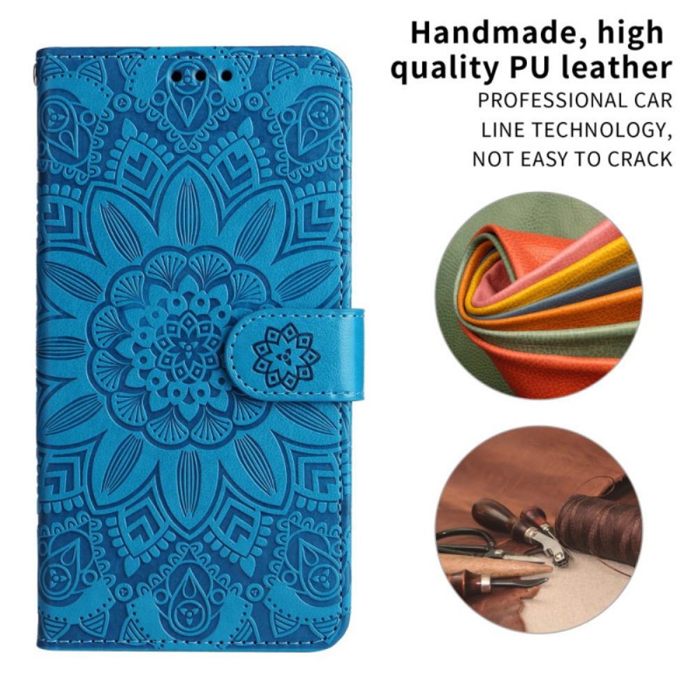 Leren Hoesje Voor Samsung Galaxy S26 Plus Mandala