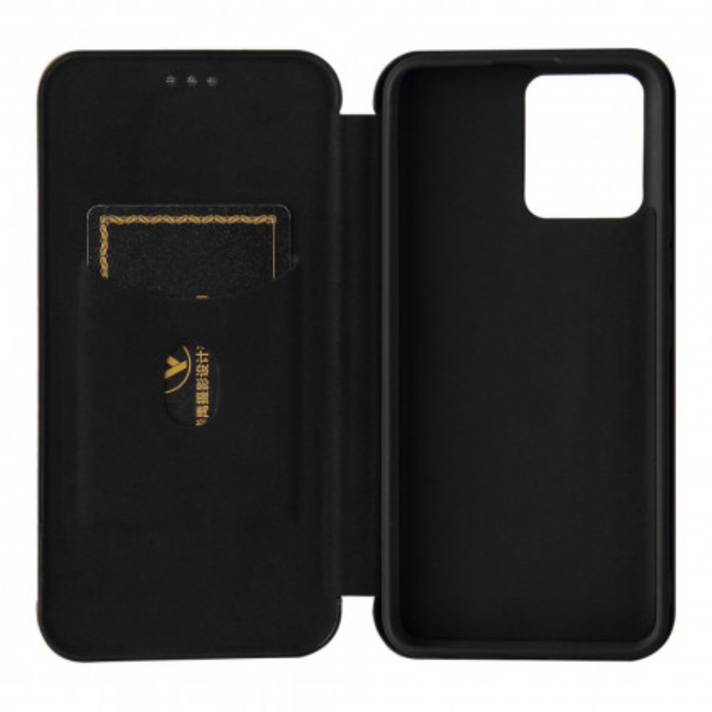 Bescherming Hoesje voor Realme 8 / 8 Pro Folio-hoesje Gekleurde Carbon Silicone