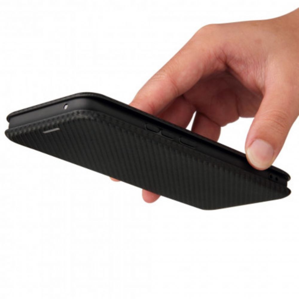 Bescherming Hoesje voor Realme 8 / 8 Pro Folio-hoesje Gekleurde Carbon Silicone