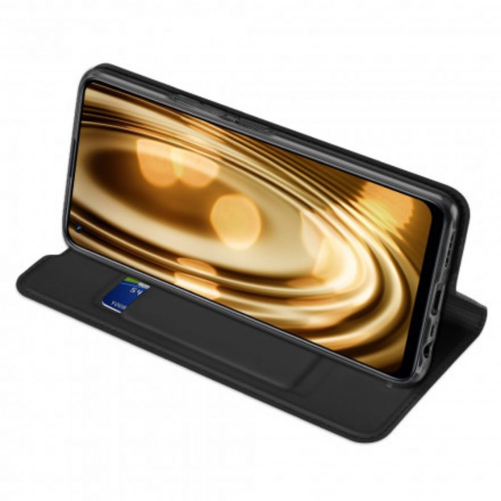 Bescherming Hoesje voor Realme 8 / 8 Pro Folio-hoesje Skin Pro Dux Ducis