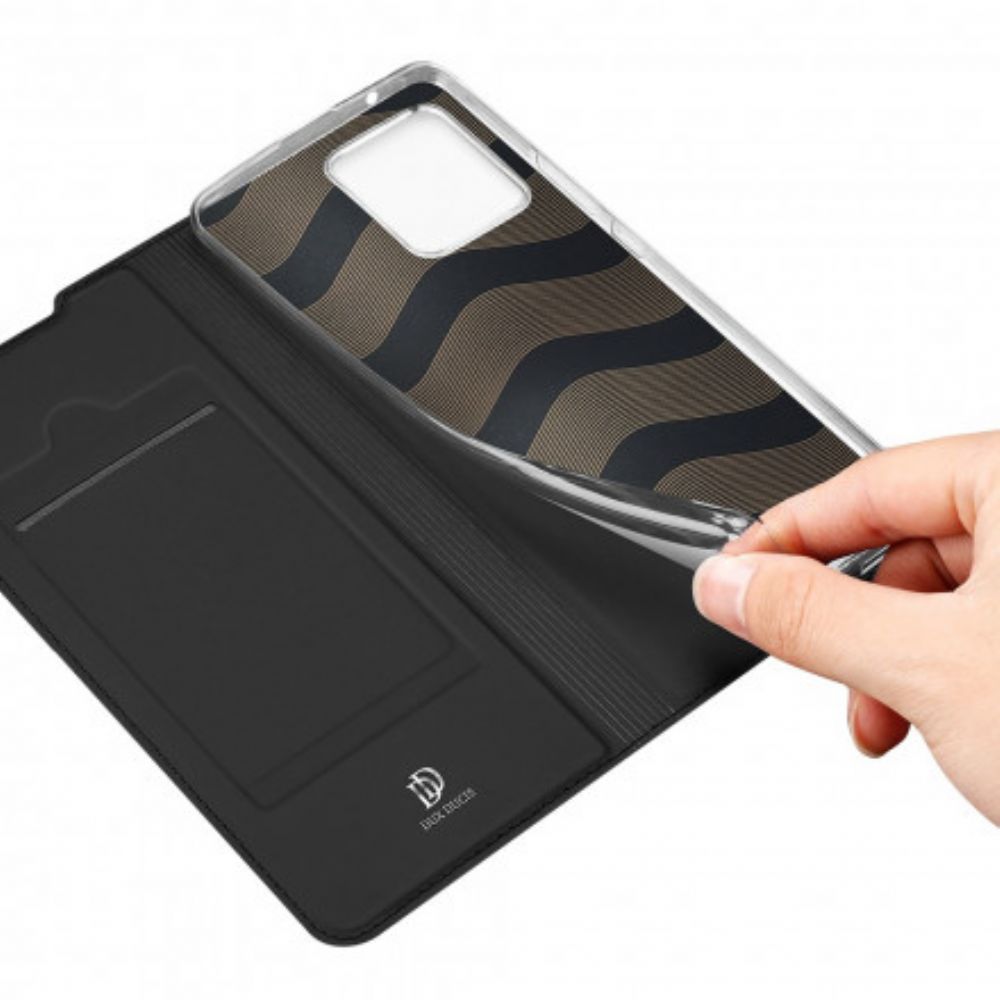 Bescherming Hoesje voor Realme 8 / 8 Pro Folio-hoesje Skin Pro Dux Ducis