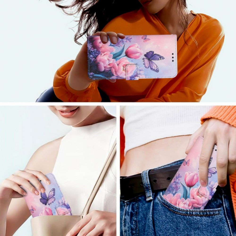 Bescherming Hoesje Xiaomi 15t Roze Tulpen