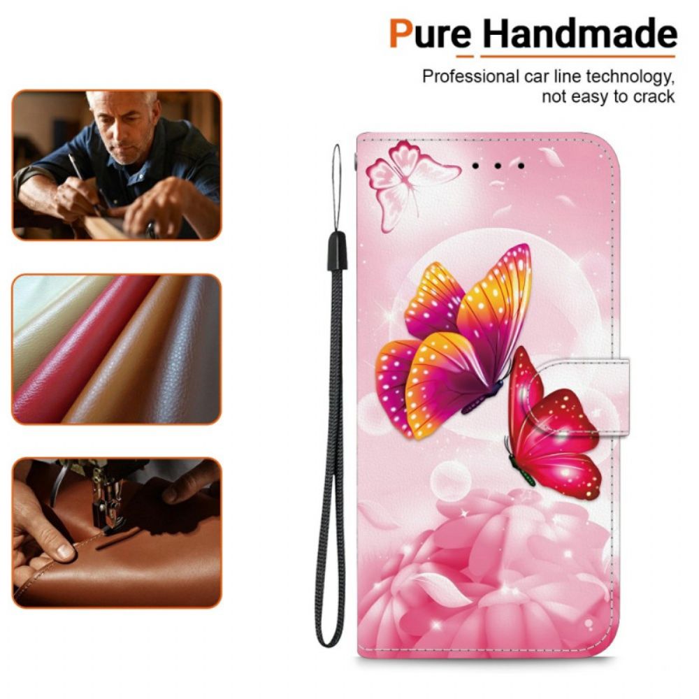 Bescherming Hoesje Xiaomi 15t Roze Vlinders