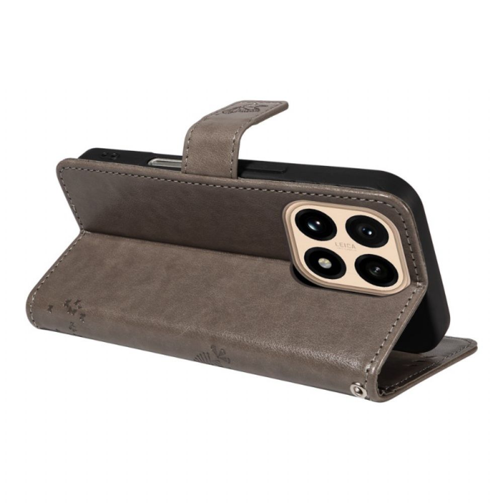 Flip Case Leren Xiaomi 15t Kat En Boom