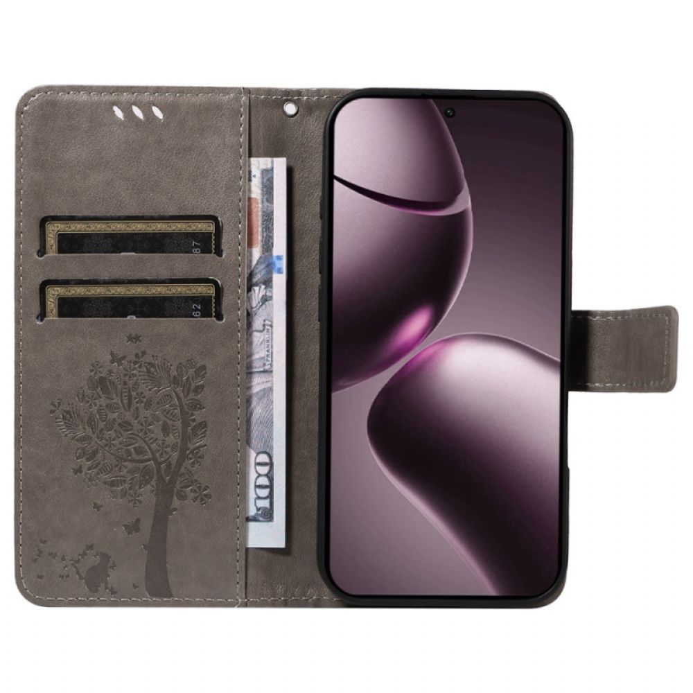 Flip Case Leren Xiaomi 15t Kat En Boom