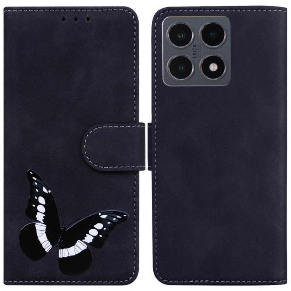 Flip Case Leren Xiaomi 15t Vlinderprint