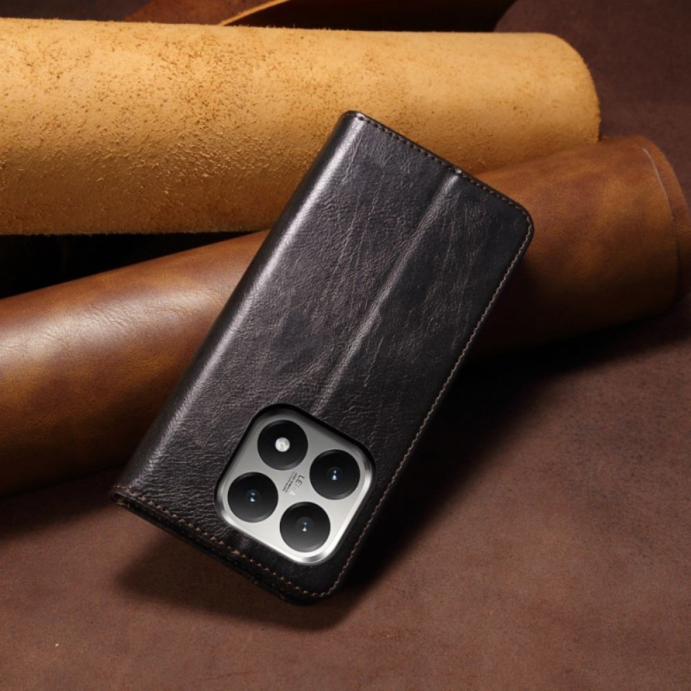 Folio-hoesje Voor Xiaomi 15t Gewaxt Imitatieleer