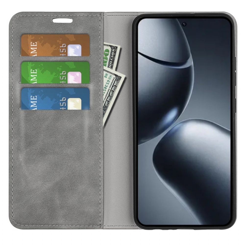 Folio-hoesje Voor Xiaomi 15t Leerstijl