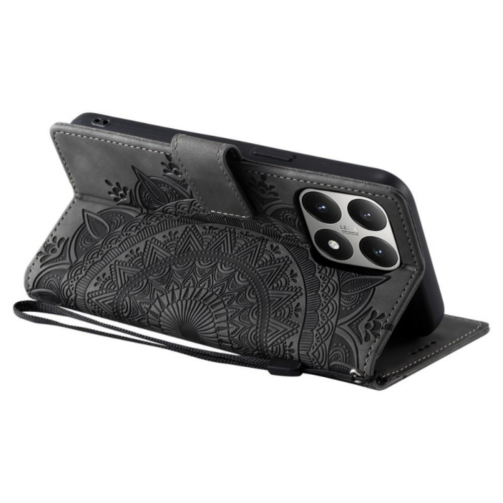 Folio-hoesje Xiaomi 15t Mandala-suède-effect