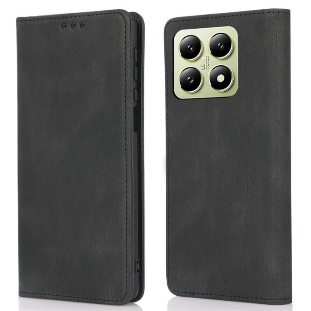 Folio-hoesje Xiaomi 15t Suède-effect Bescherming Hoesje