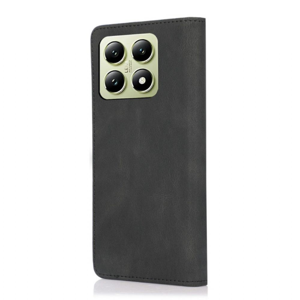 Folio-hoesje Xiaomi 15t Suède-effect Bescherming Hoesje