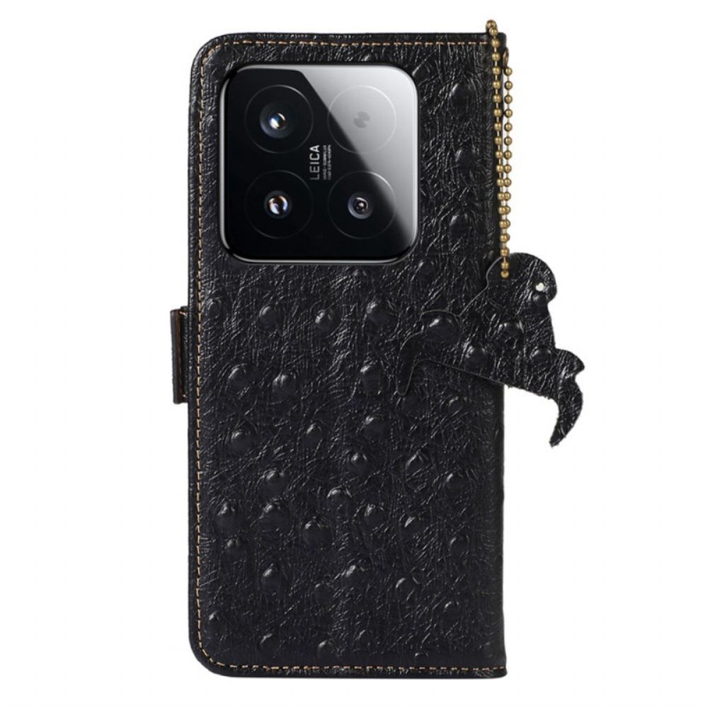 Folio-hoesje Xiaomi 15t Telefoonhoesje Leer Met Rfid-technologie