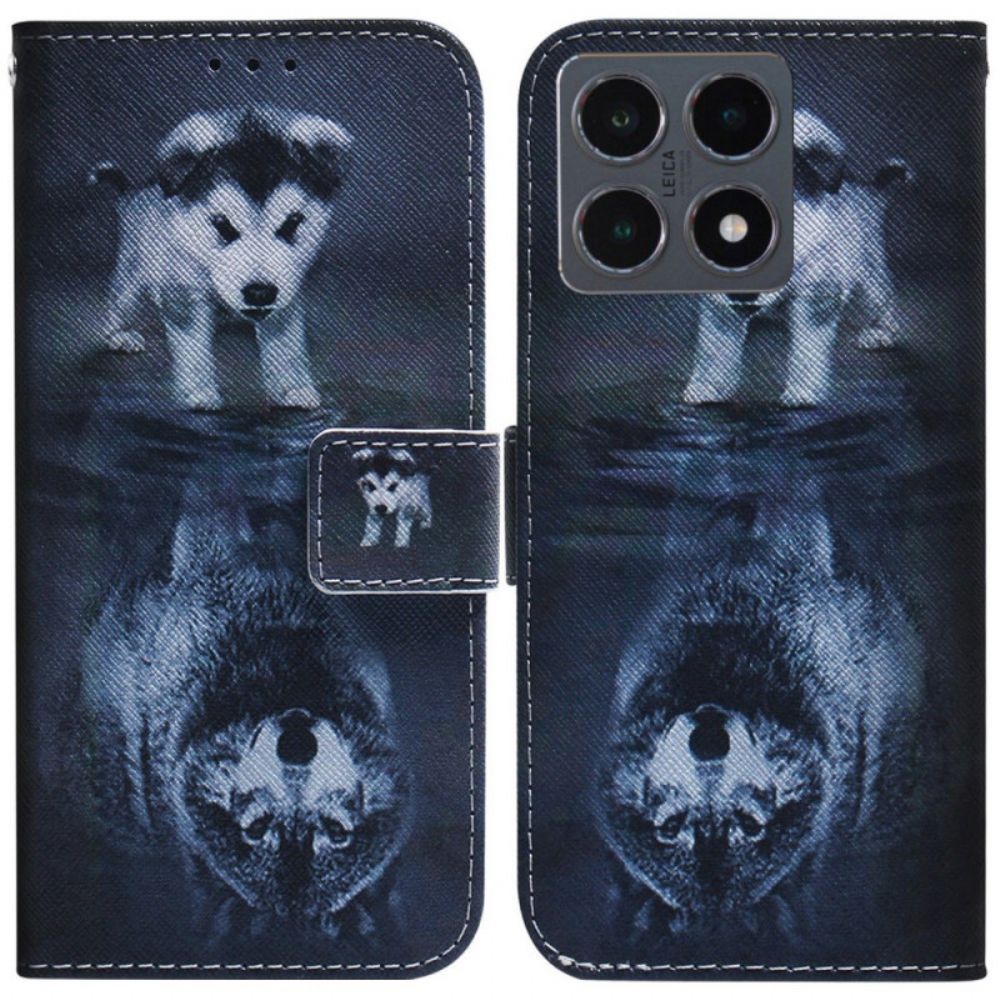 Folio-hoesje Xiaomi 15t Telefoonhoesje Puppydroom