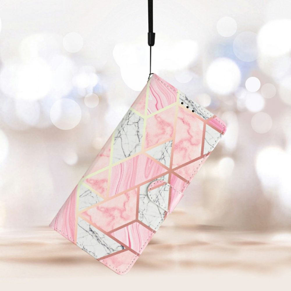 Folio-hoesje Xiaomi 15t Telefoonhoesje Roze Marmer