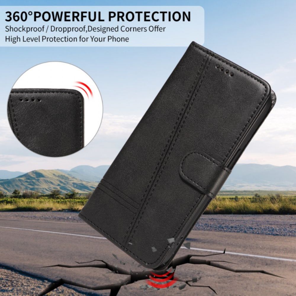 Folio-hoesje Xiaomi 15t Telefoonhoesje T-lijnen