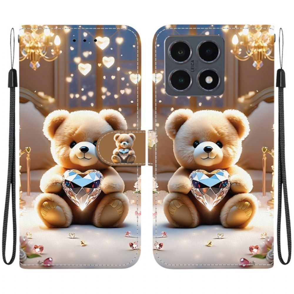 Folio-hoesje Xiaomi 15t Telefoonhoesje Teddybeerliefde