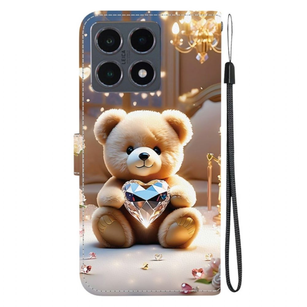 Folio-hoesje Xiaomi 15t Telefoonhoesje Teddybeerliefde