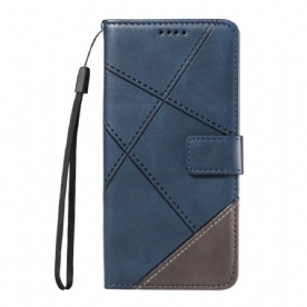 Folio-hoesje Xiaomi 15t Telefoonhoesje Tweekleurig En Lijnen