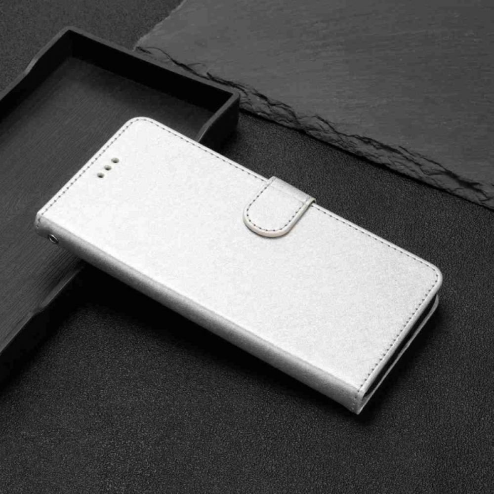 Folio-hoesje Xiaomi 15t Telefoonhoesje Zijdetextuur