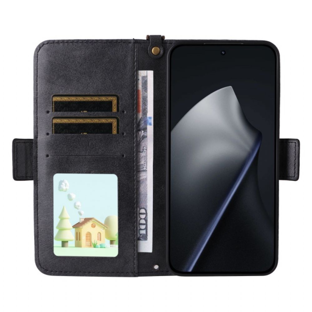 Folio-hoesje Xiaomi 15t Vintage Met Schouderriem