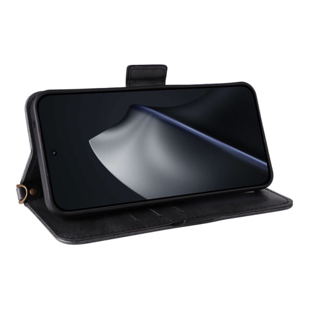 Folio-hoesje Xiaomi 15t Vintage Met Schouderriem