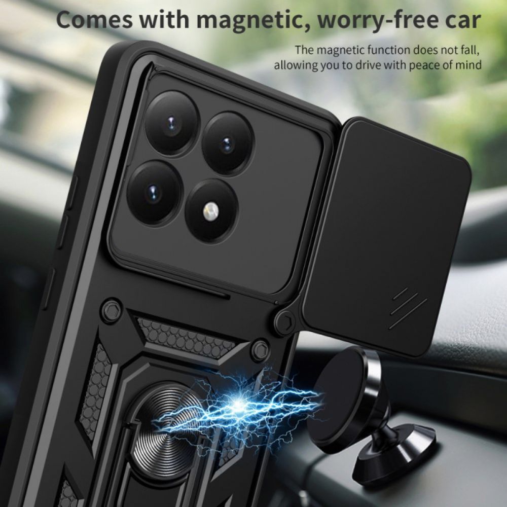 Hoesje Voor Xiaomi 15t Schuifbare Cameracover En Standaard