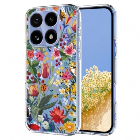 Hoesje Voor Xiaomi 15t Transparant Bloemenpatroon