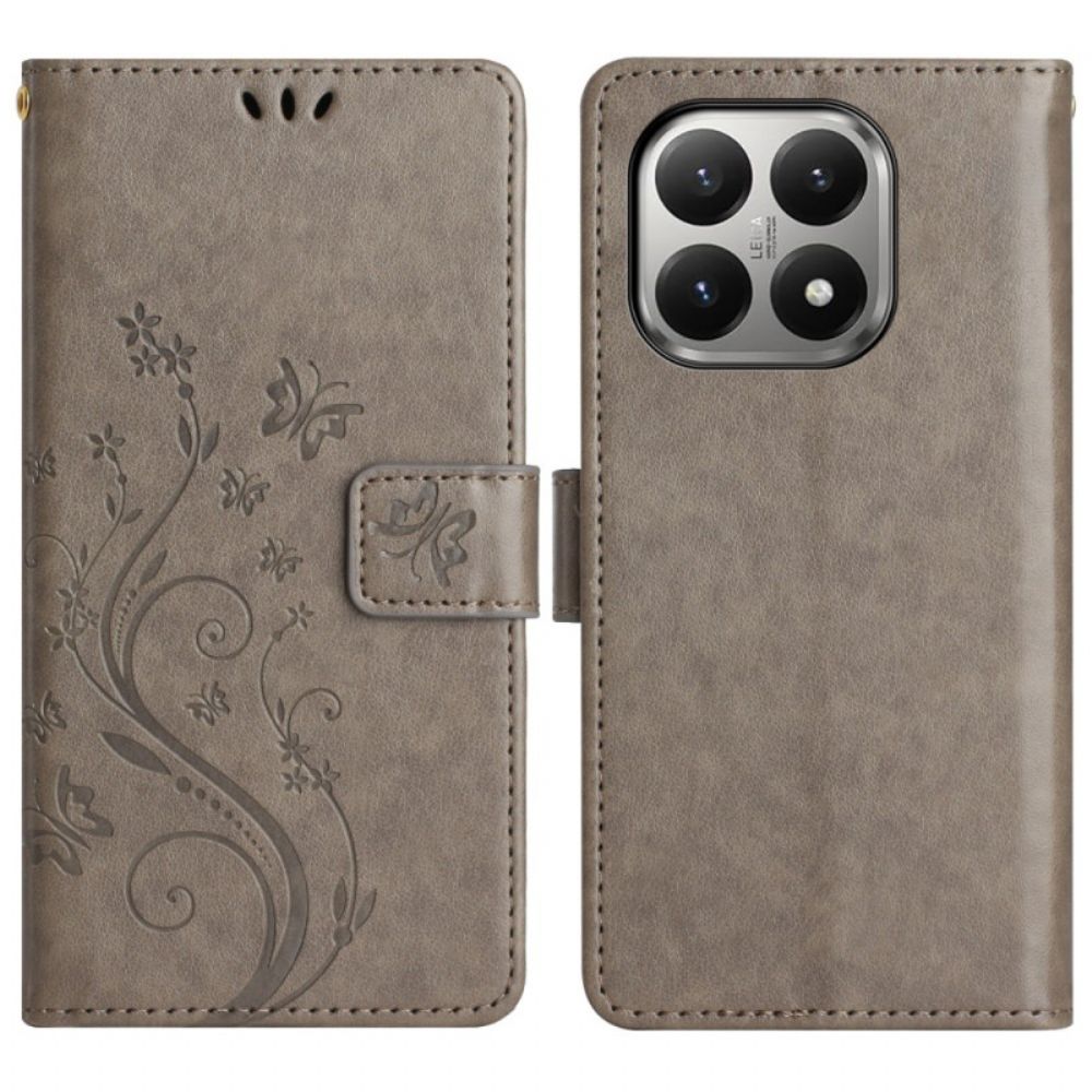 Leren Hoesje Voor Xiaomi 15t Floralie
