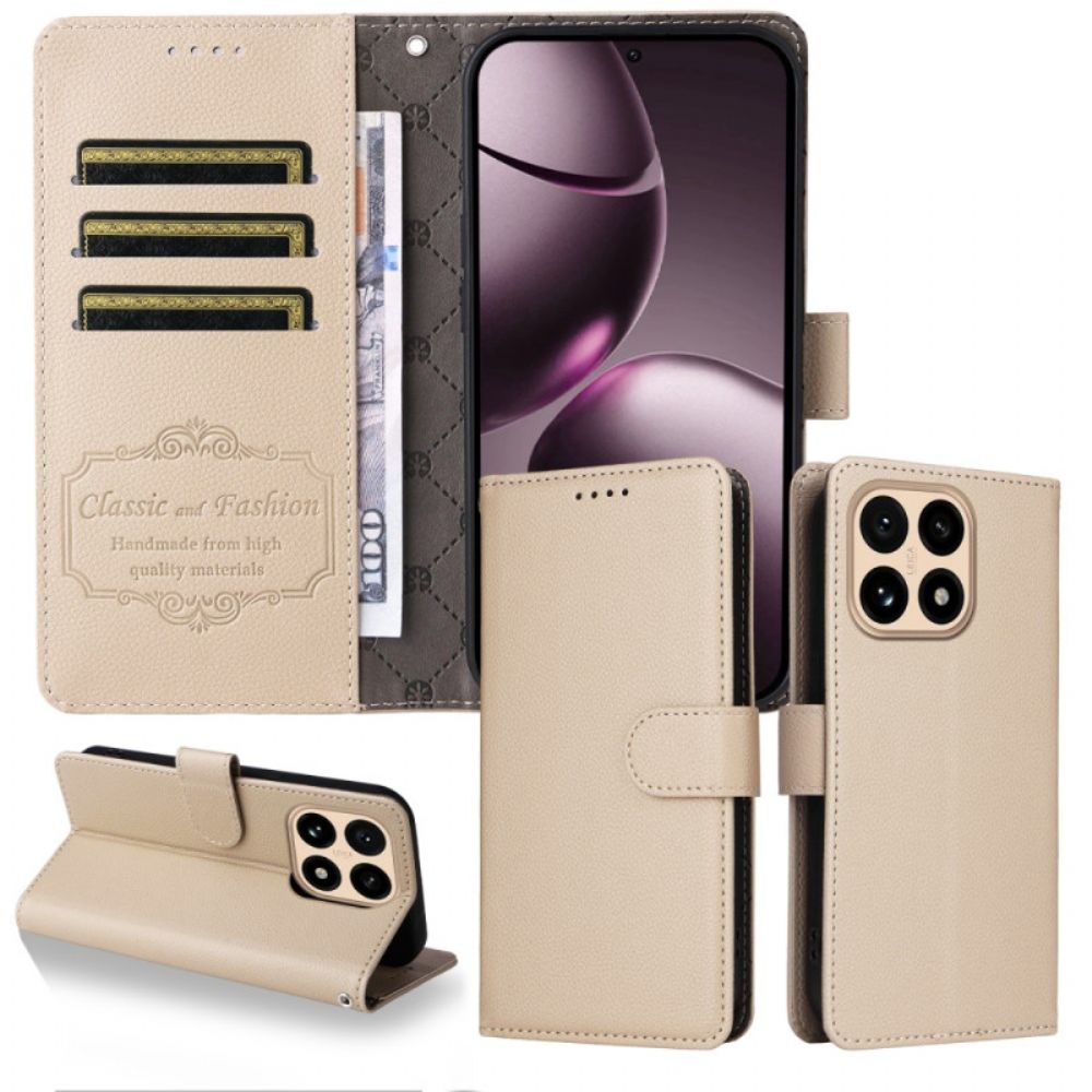 Leren Hoesje Voor Xiaomi 15t Kunstleer Met Textuur