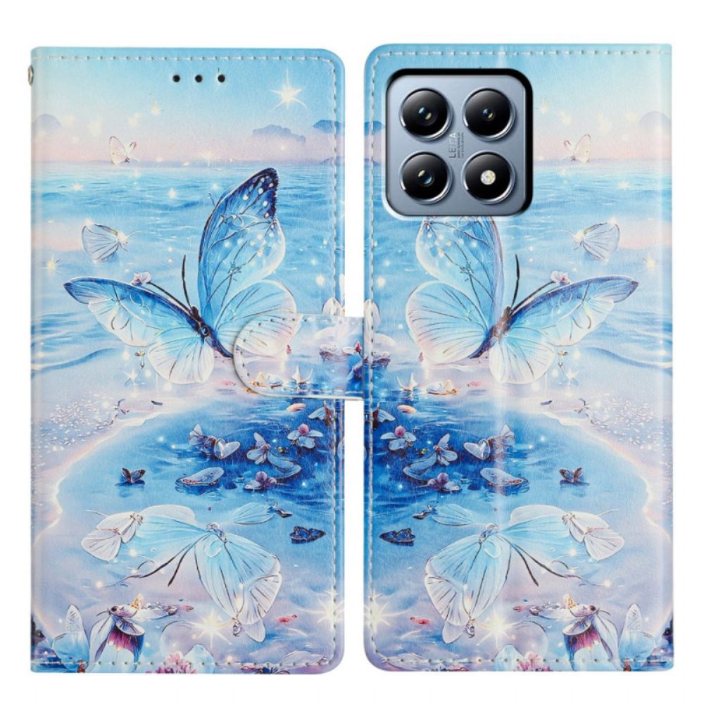 Leren Hoesje Voor Xiaomi 15t Oceaanvlinder