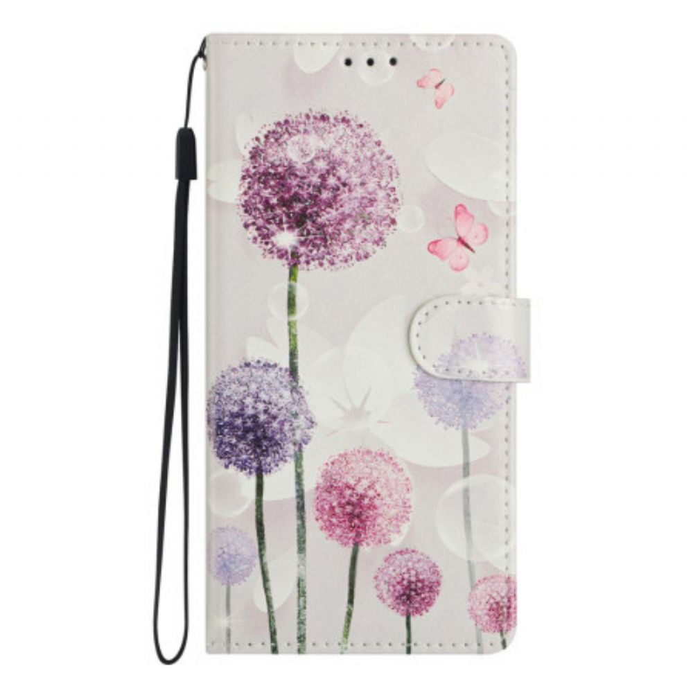 Leren Hoesje Voor Xiaomi 15t Paardenbloemen