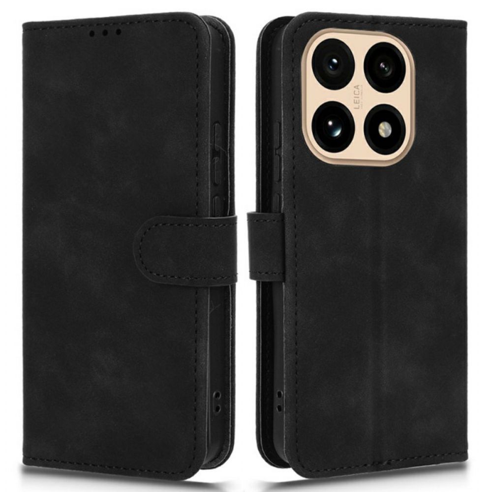 Leren Hoesje Voor Xiaomi 15t Suède Effect