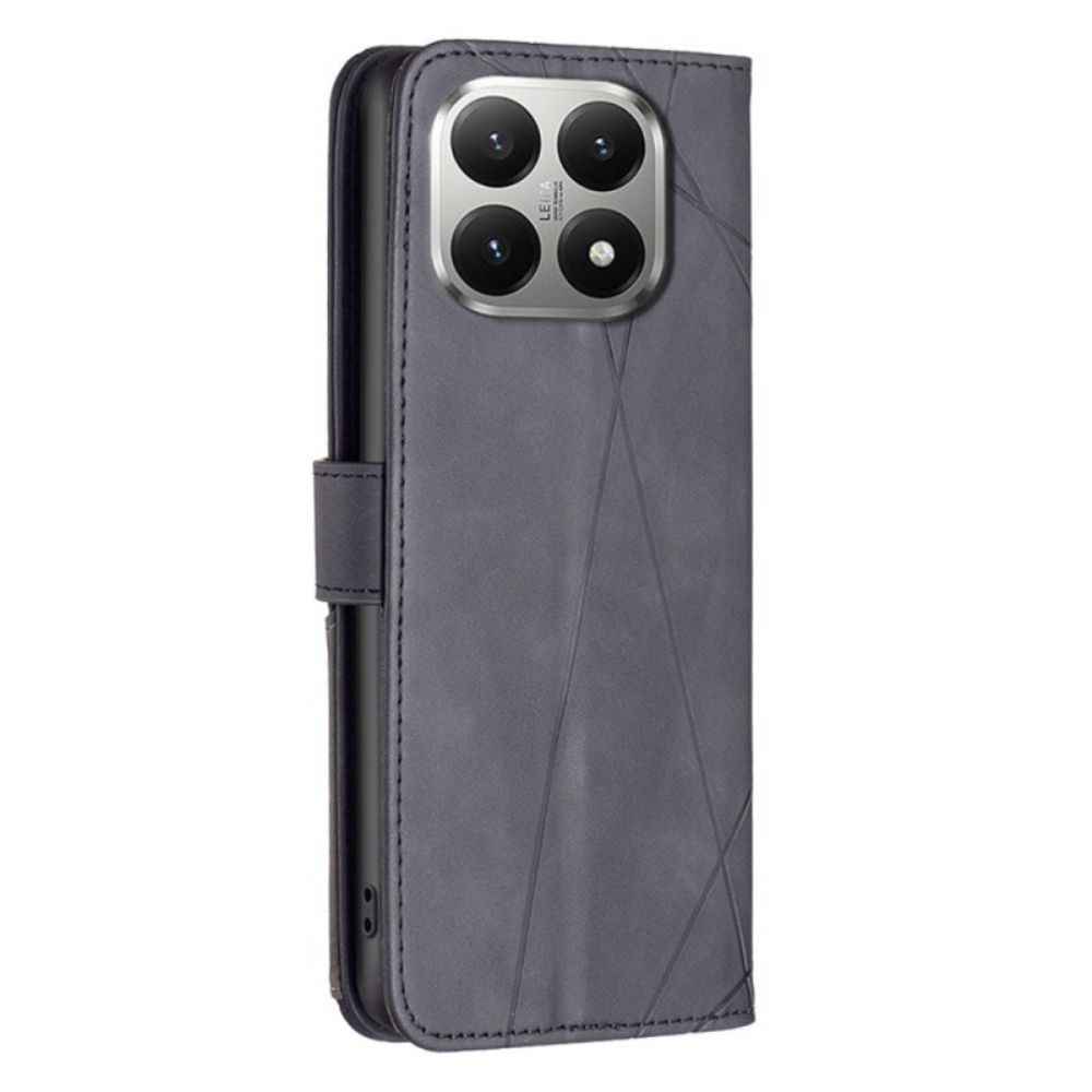 Leren Hoesje Xiaomi 15t Binfen Color Geometrisch Bescherming Hoesje