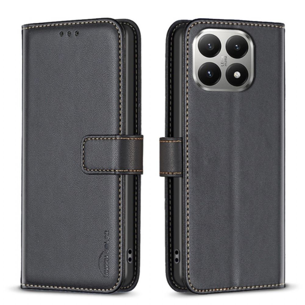 Leren Hoesje Xiaomi 15t Binfen Leer-effect Kleur Bescherming Hoesje