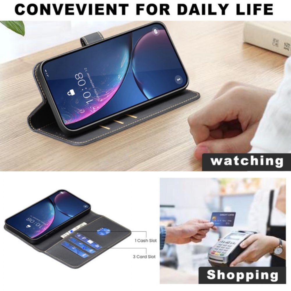 Leren Hoesje Xiaomi 15t Binfen Leer-effect Kleur Bescherming Hoesje