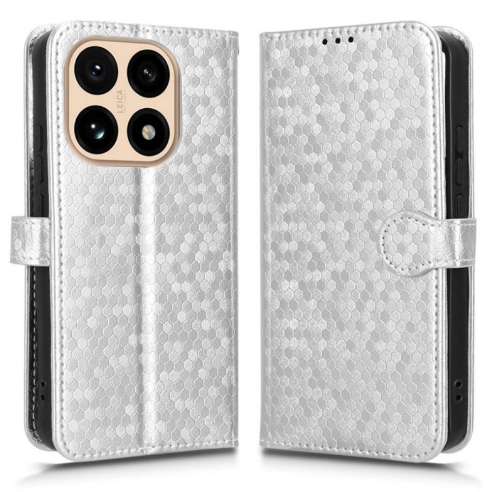 Leren Hoesje Xiaomi 15t Glitter Stippen Bescherming Hoesje