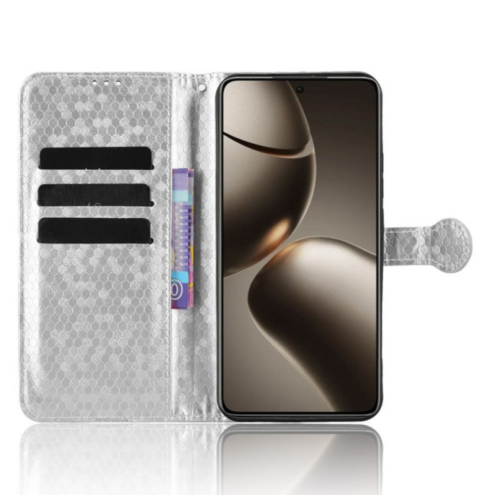 Leren Hoesje Xiaomi 15t Glitter Stippen Bescherming Hoesje