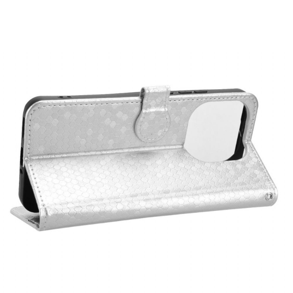 Leren Hoesje Xiaomi 15t Glitter Stippen Bescherming Hoesje