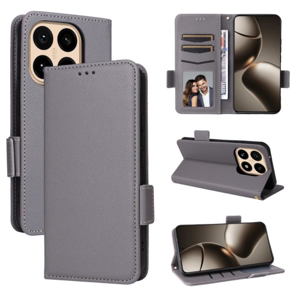 Leren Hoesje Xiaomi 15t Kunstleer Met Band Bescherming Hoesje