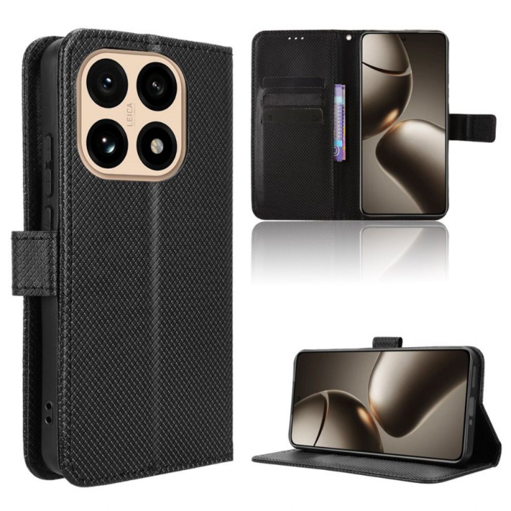 Leren Hoesje Xiaomi 15t Met Polsbandje Bescherming Hoesje