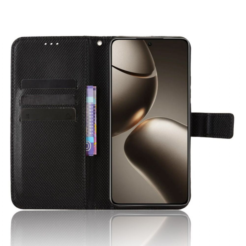 Leren Hoesje Xiaomi 15t Met Polsbandje Bescherming Hoesje