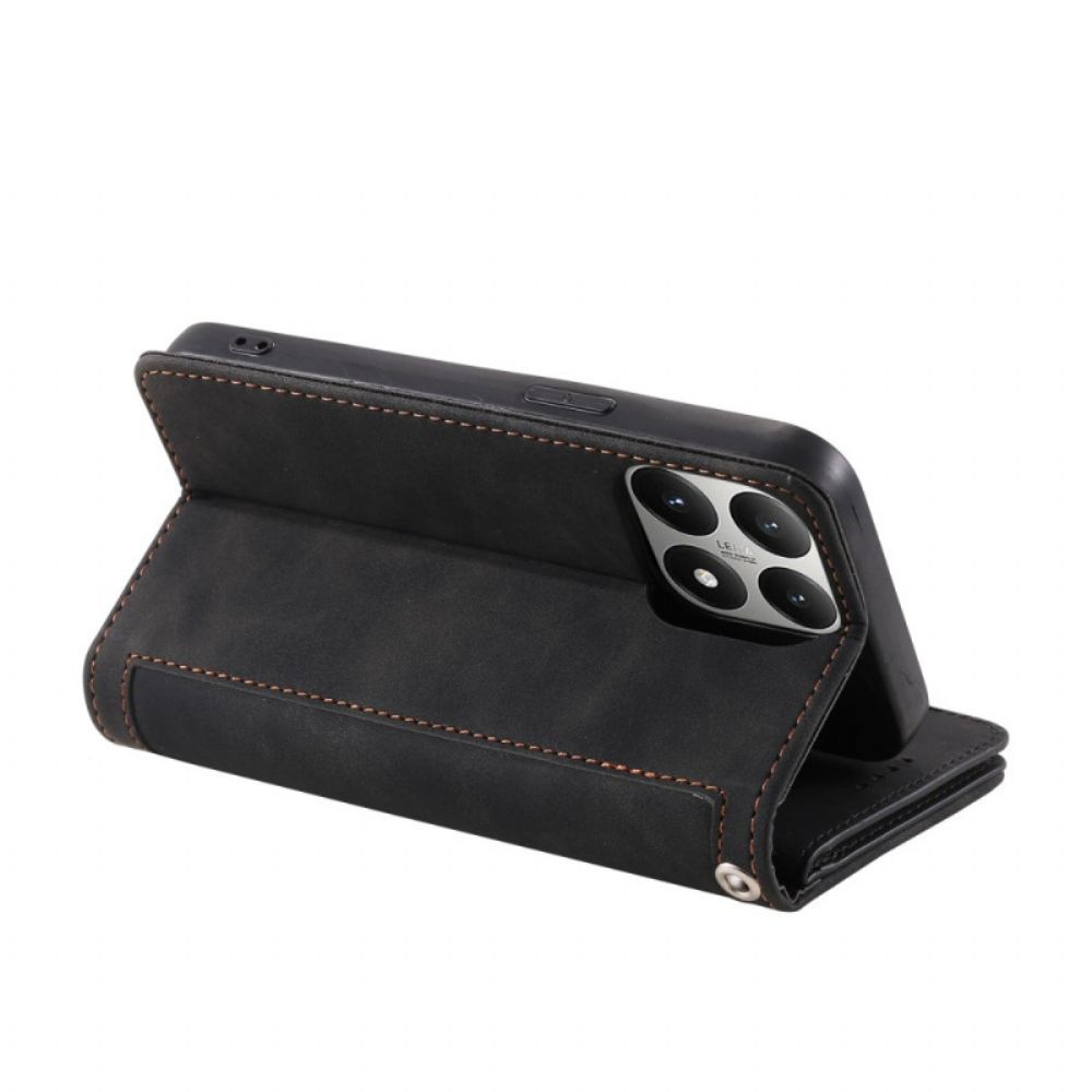 Leren Hoesje Xiaomi 15t Portemonnee Met 9 Kaartsleuven Bescherming Hoesje