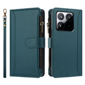 Leren Hoesje Xiaomi 15t Portemonnee Met Riem