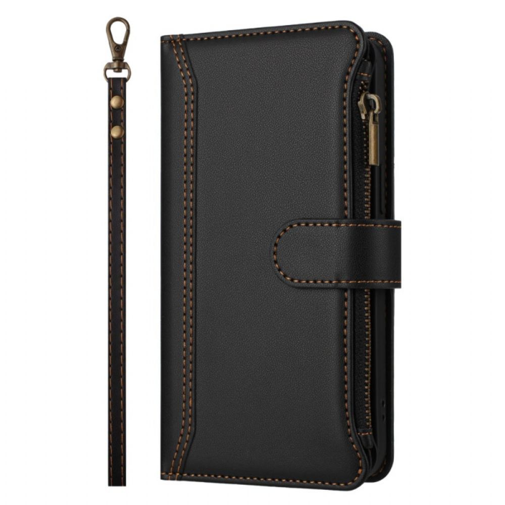 Leren Hoesje Xiaomi 15t Portemonnee Met Riem