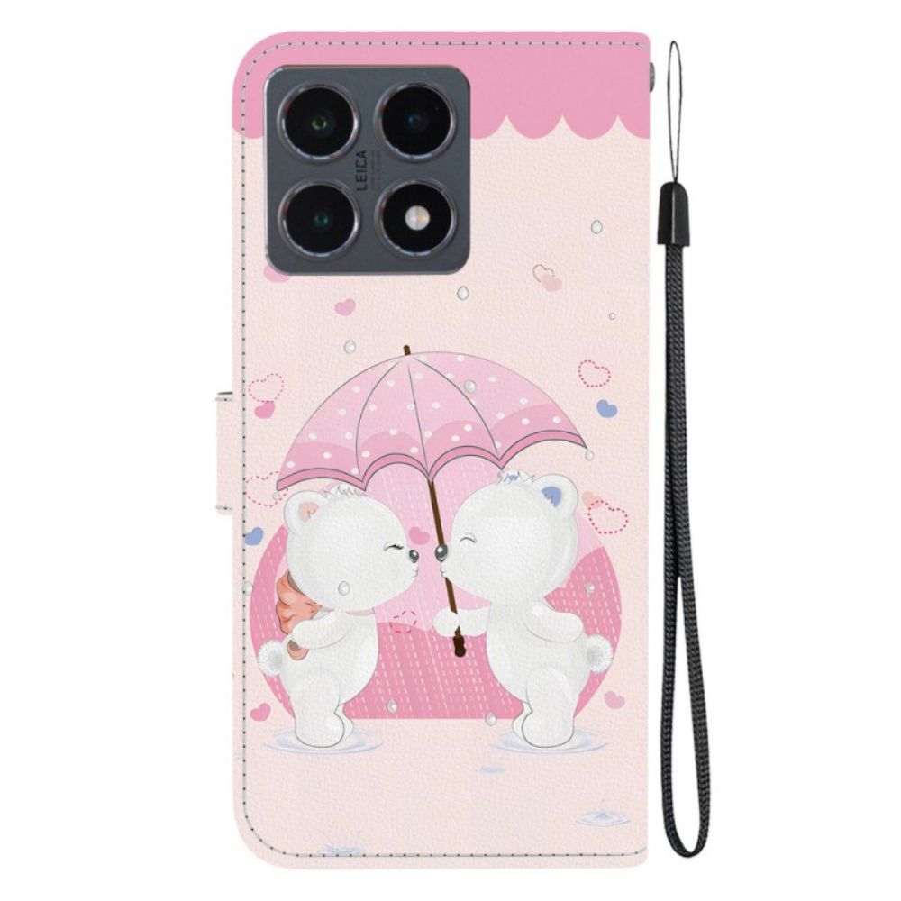 Leren Hoesje Xiaomi 15t Twee Teddyberen