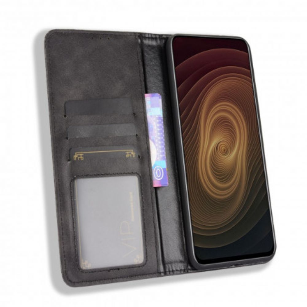 Bescherming Hoesje voor ZTE Axon 20 4G / 5G Folio-hoesje Vintage Gestileerd Leereffect