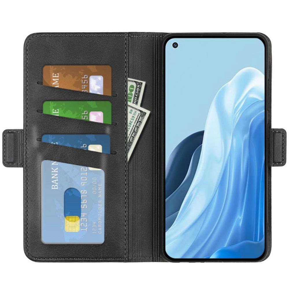Flip Case voor Oppo Find X5 Lite Dubbele Sluiting