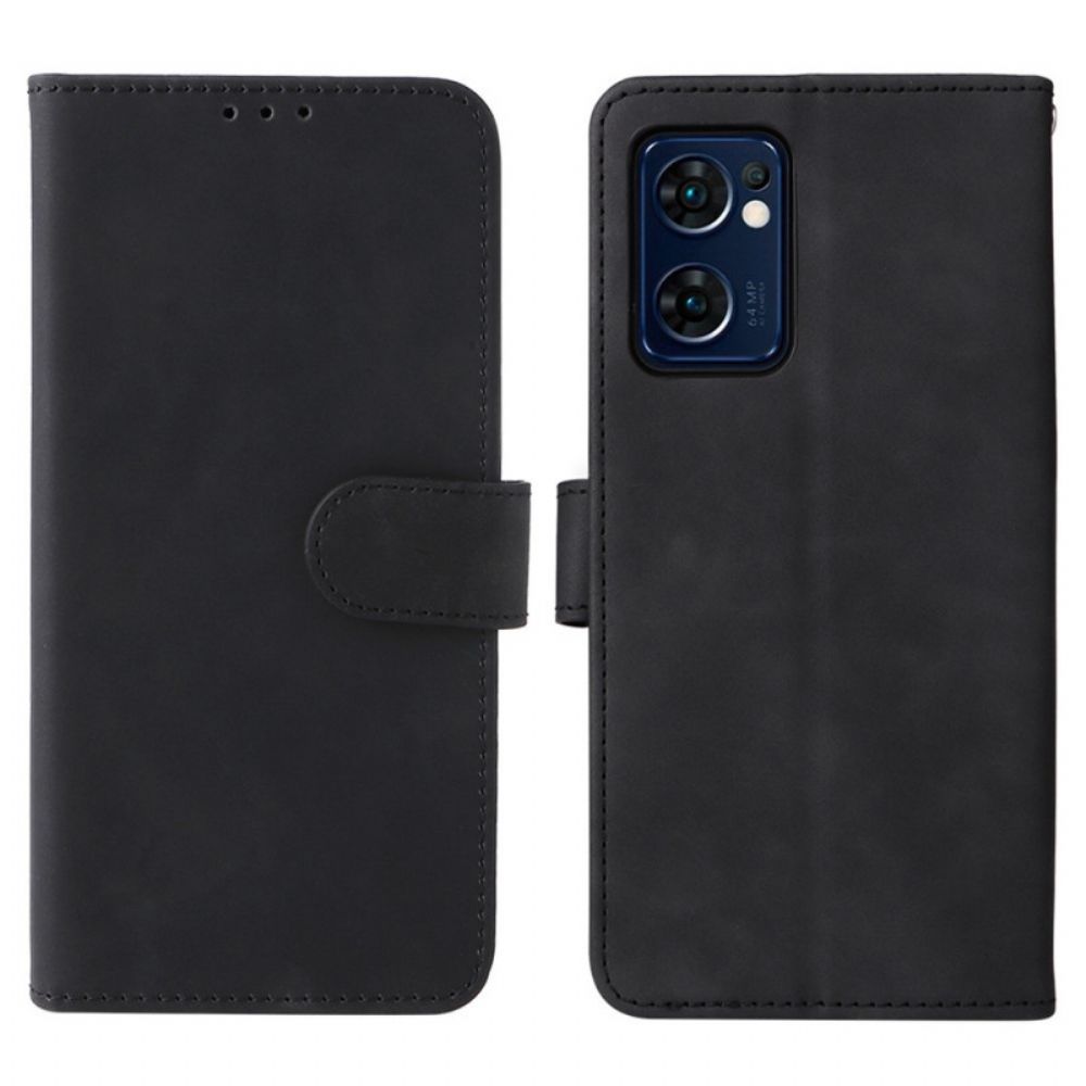 Leren Hoesje voor Oppo Find X5 Lite Met Ketting Unieke Kunstleren Band